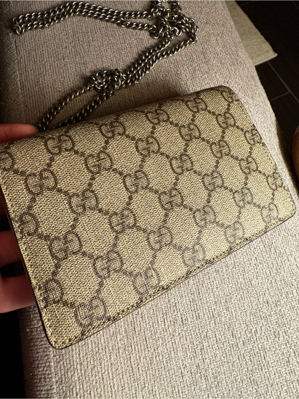 Gucci Beige and Brown Monogram Bag - Picture 10 of 10